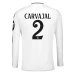 Prima Maglia Carvajal Real Madrid 2024/2025 Manica Lunga